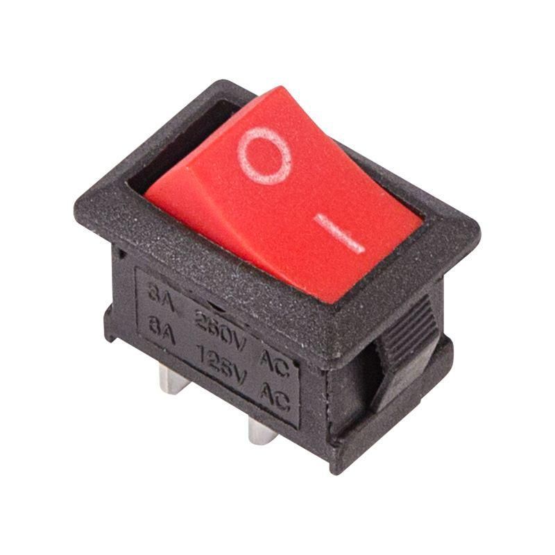 выключатель клавишный 250в 6а (2с) on-off красн. mini (rwb-201 sc-768) rexant 36-2111 от BTSprom.by