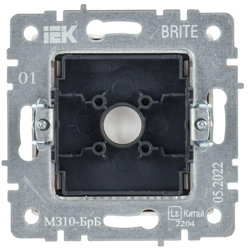  Заглушка с суппортом BRITE МЗ10-БрБ механизм бел. IEK BR-PL10-K01 фото в каталоге от BTSprom.by