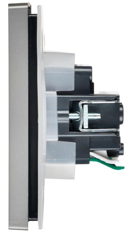  Розетка СП FORTE&PIANO16А IP44 FP519 с заземл. защ. шторки с крышкой безвинт. крепл. сталь IEK FP-R16-16-1-44-K46 фото в каталоге от BTSprom.by