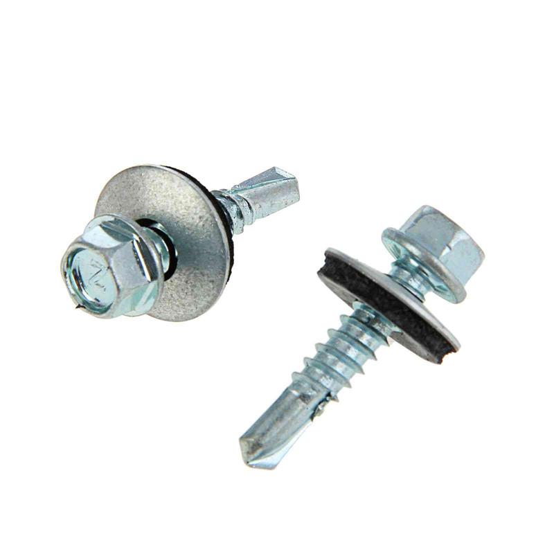 саморез кровельный 6.3х25 с буром оцинк. (коробка) (уп.5кг) tech-krep/zitar 144790 от BTSprom.by