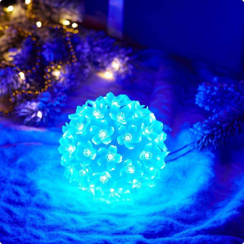 шар светодиодный, диаметр 12 см, цвет синий от BTSprom.by