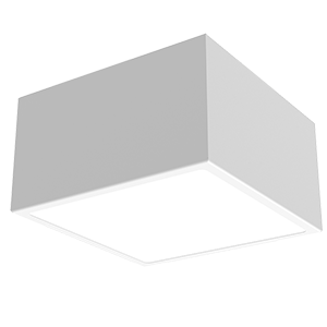 светильник светодиодный dl-box 15вт 4000к 140х140х170 накладной ral9003 бел. муар с опаловым рассеив. varton v1-r0-01819-20000-2001540 от BTSprom.by