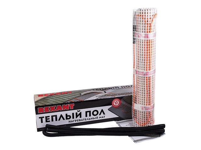 теплый пол (нагрев. мат) extra (4,0м2, 0,5х8,0м, 640вт, двужильн.) rexant (нагревательный мат 4м.кв  - предназначен  для лоджий и балконов, кухня (рабочая зона), туалет , ванн) 51-0508 от BTSprom.by