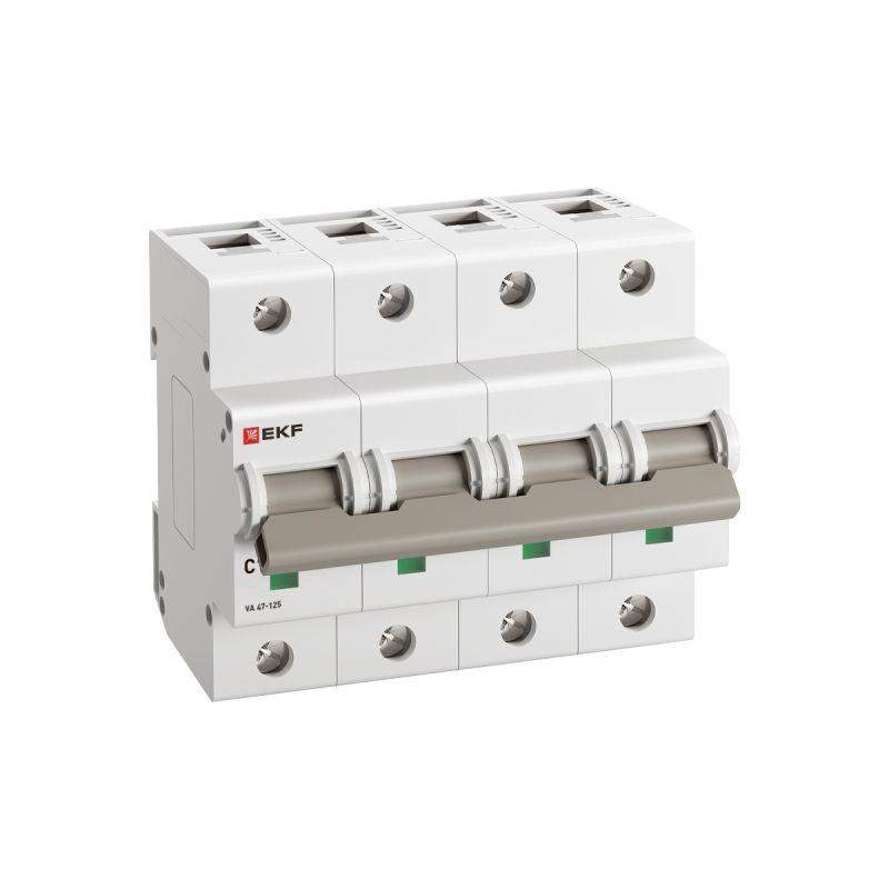 выключатель автоматический 4п c 25а 15ка ва 47-125 proxima ekf mcb47125-4-25c от BTSprom.by