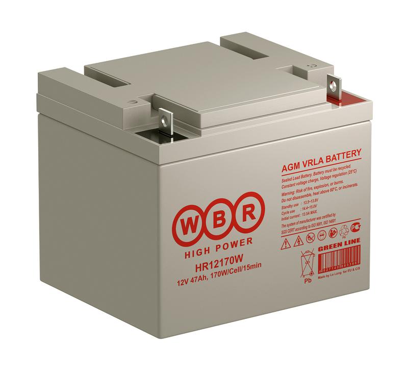  Аккумулятор 12В 45А.ч WBR HR12170W WBR фото в каталоге от BTSprom.by