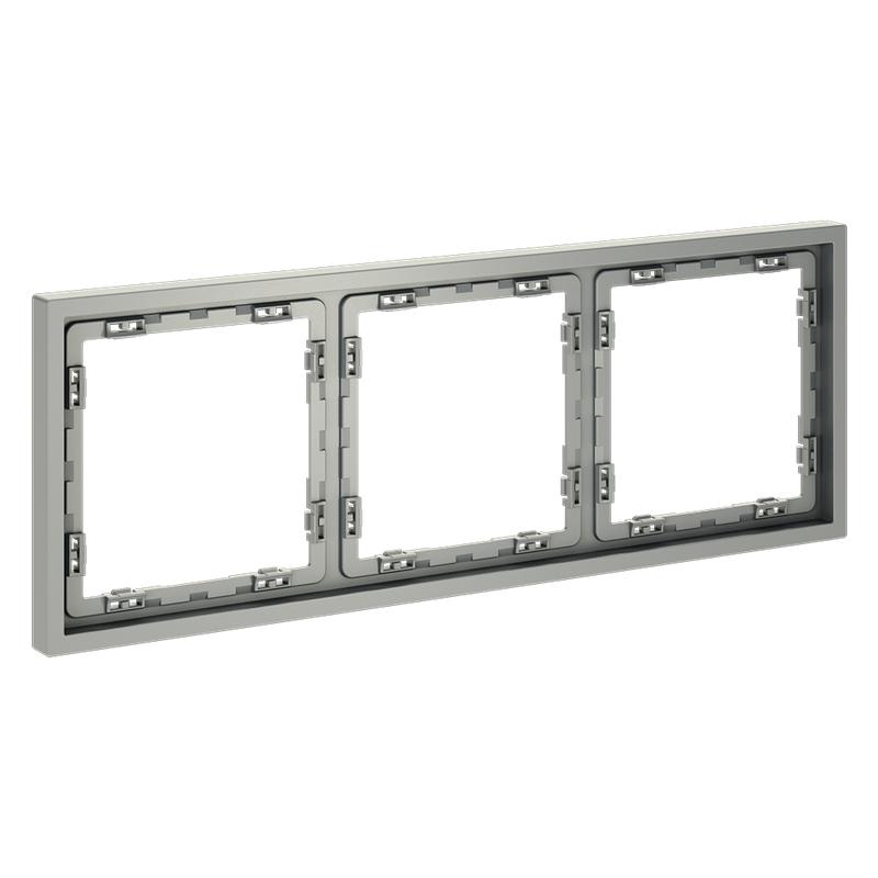  Рамка 3-м S70 пластик. сталь Voltum VLS100305 фото в каталоге от BTSprom.by