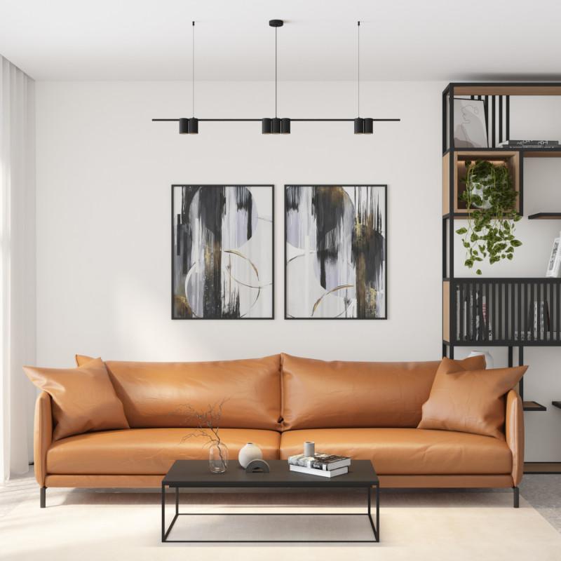  Светильник ORBIT 15Вт 7xGU10 IP20 LED подвесной алюм. матов. черн. DENKIRS 764322 фото в каталоге от BTSprom.by