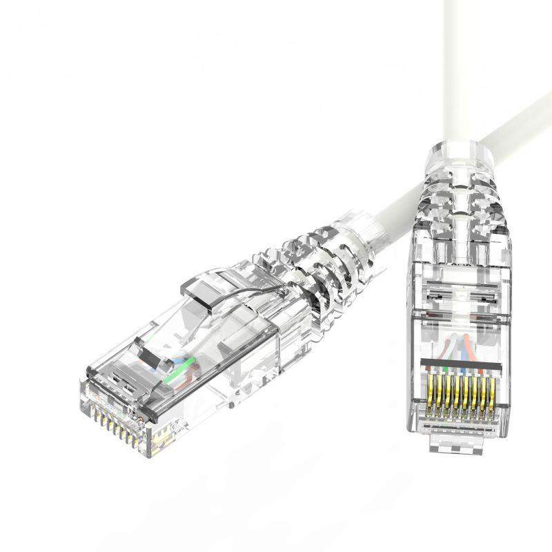 патч-корд неэкранированный slim cat6 u/utp 4х2 28 awg lszh 1.5м бел. dkc rn6uu4515wh-28 от BTSprom.by