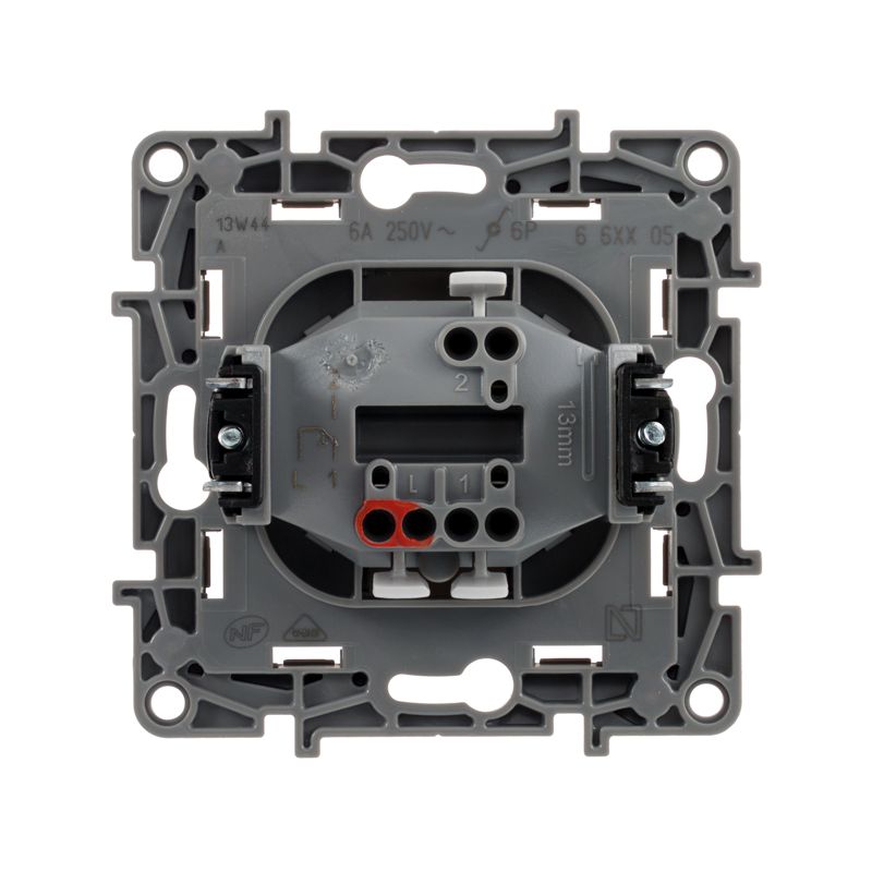  Механизм кнопки 1-кл. СП Etika Plus 6А с НО/НЗ контактом безвинт. зажимы бел. IEK 672214 фото в каталоге от BTSprom.by