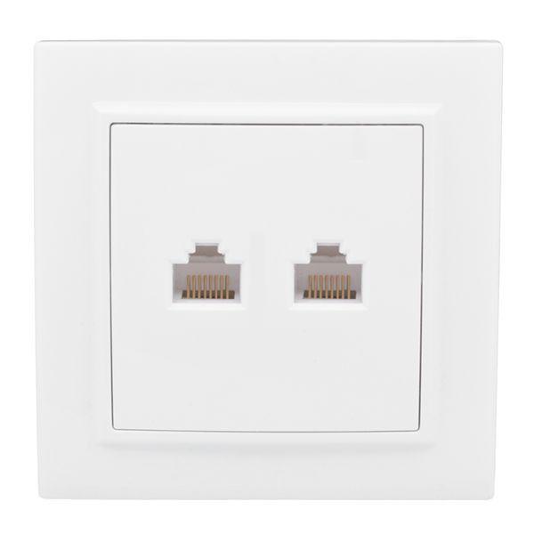 розетка компьютерная 2-м сп минск rj45 бел. ekf erk02-035-10 от BTSprom.by