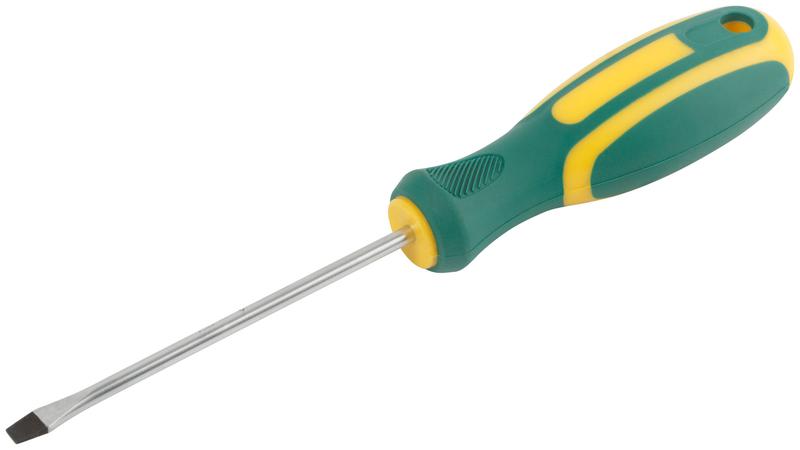  Отвертка "Контур" CrV сталь прорезиненная ручка 3х75мм SL FIT 55200 фото в каталоге от BTSprom.by