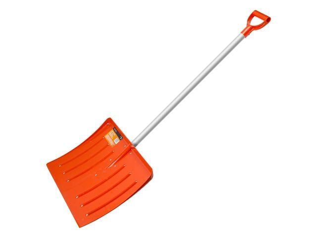 лопата снеговая поликарбонат 410х350мм с алюм.черенком startul profi (st9057-1) (ударопрочный пластик) st9057-1 от BTSprom.by