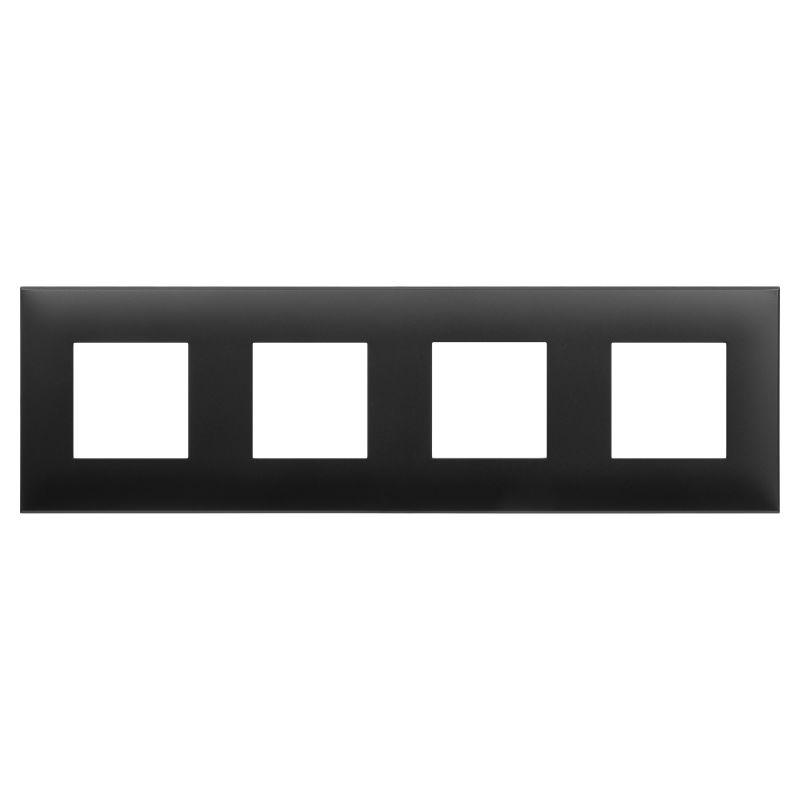 рамка 4-м 8мод. avanti "черный матовый" dkc 4412908 от BTSprom.by