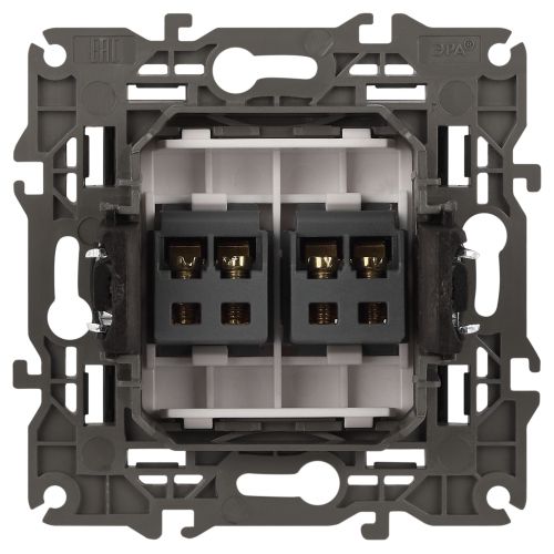  Розетка аудио 2мод. 14-3112-05 Elegance антрацит ЭРА Б0034330 фото в каталоге от BTSprom.by