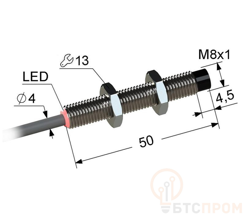 Выключатель бесконтактный PS2-08M50-3N31-K МЕГА-К A8010-79684457 фото в каталоге от BTSprom.by  Выключатель бесконтактный PS2-08M50-3N31-K МЕГА-К A8010-79684457 фото в каталоге от BTSprom.by