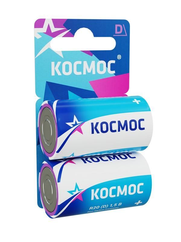 элемент питания солевой d/r20 (блист.2шт) космос kocr202bl от BTSprom.by