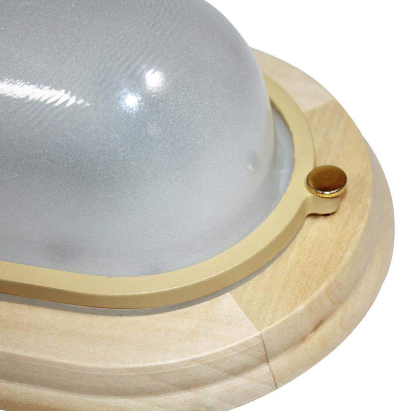  Светильник НББ 03-60-021 "Терма 1401" 1х60Вт E27 IP65 овал малый матов./корпус дерево липа (инд. упак.) Элетех 1005501032 фото в каталоге от BTSprom.by