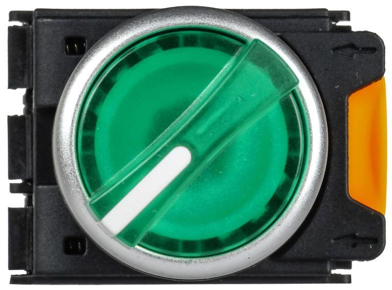  Переключатель 2 полож. 1НО+1НЗ с подсветкой зел. MASTER IEK MI-SW60-11XD-3-14-2-K06 фото в каталоге от BTSprom.by