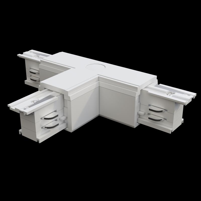  Коннектор Т-образный прав. Trinity бел. Voltega TRA-VGL005CT-31W-R фото в каталоге от BTSprom.by