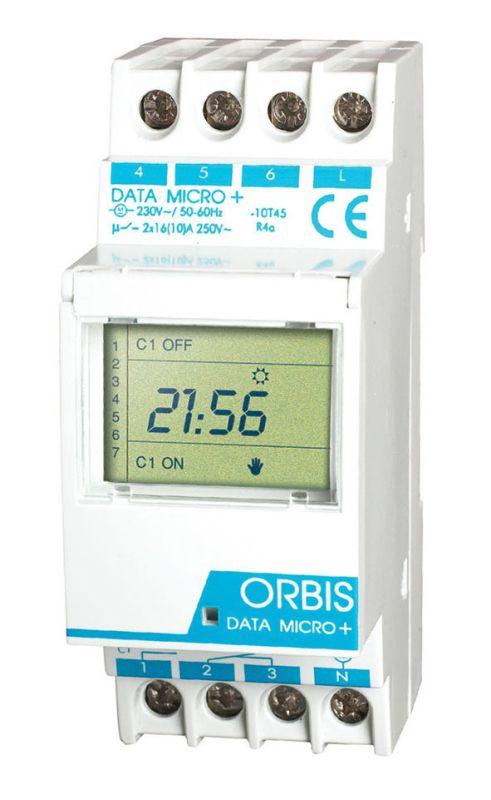 реле времени цифровое data micro 2+2 канала orbis ob171912n от BTSprom.by