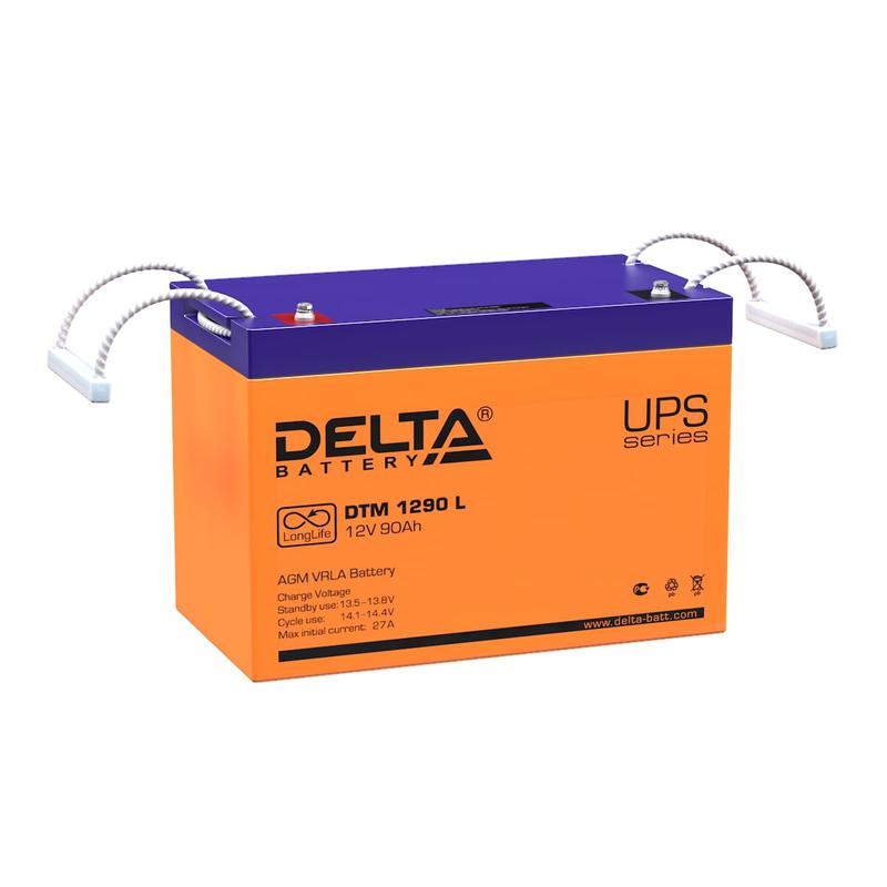 аккумулятор ups 12в 90а.ч delta dtm 1290 l от BTSprom.by