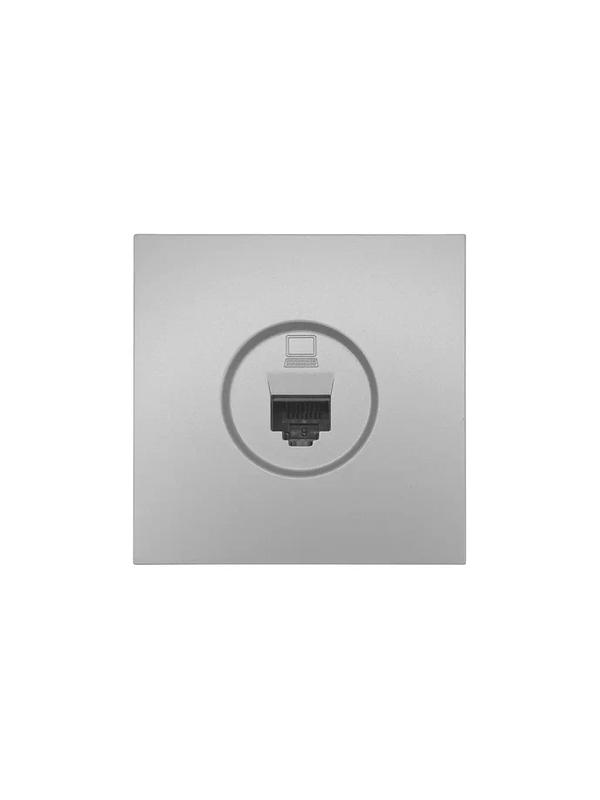 розетка компьютерная 1-мест. сп zima ip20 сер. матов. lezard 704-7488-139 от BTSprom.by