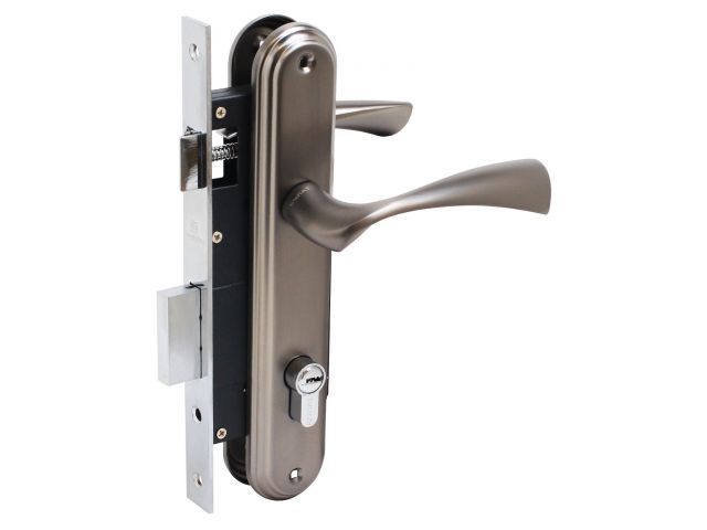 замок врезной с/руч  булат зв4-1.03.03 номос графит  5 перф.кл. (узк) 13964 от BTSprom.by