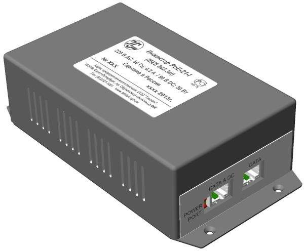 инжектор для питания по сети ethernet iр-камер или другого оборудования поддерживающего стандарты технологии poe ieee 802.3af ieee 802.3at poe-21-i тахион 40021 от BTSprom.by