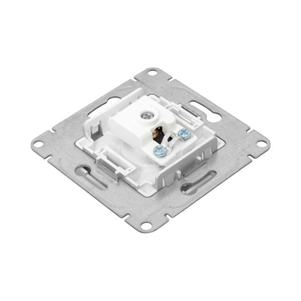  Розетка телевизионная TV 1-м СП Эпика механизм алюм. EKF UP1-SOA-TV-1 фото в каталоге от BTSprom.by