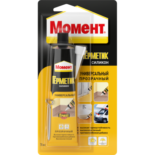 герметик силиконовый универсальный прозр. 70 мл момент б0062501 от BTSprom.by