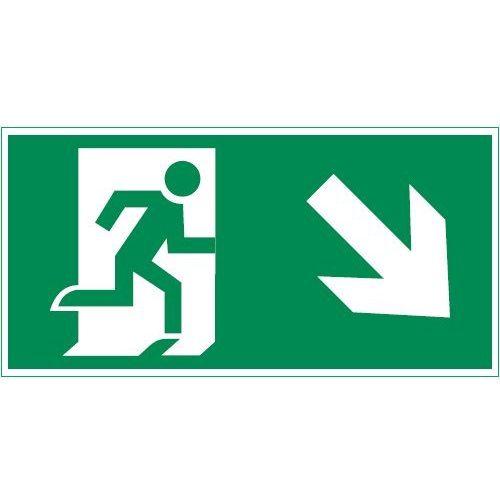 знак vault sst "выход вправо вниз" 150х300мм varton v4-em-00.1530.adv-0003 от BTSprom.by