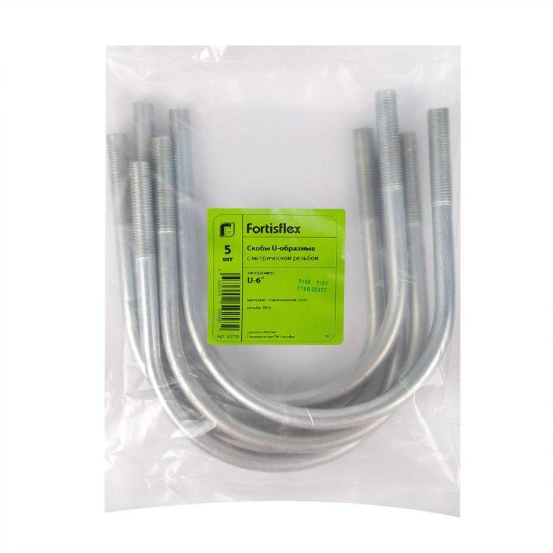  Болт U-образный 1 1/4дюйм М8 оцинк. (уп.100шт) Fortisflex 63123 фото в каталоге от BTSprom.by