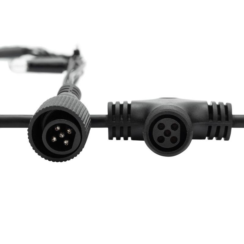  Гирлянда светодиодная "Светодиодный Дождь" 2х6м 1500LED син. 70Вт 230В IP65 эффект водопада с контроллером провод черн. Neon-Night 235-263 фото в каталоге от BTSprom.by