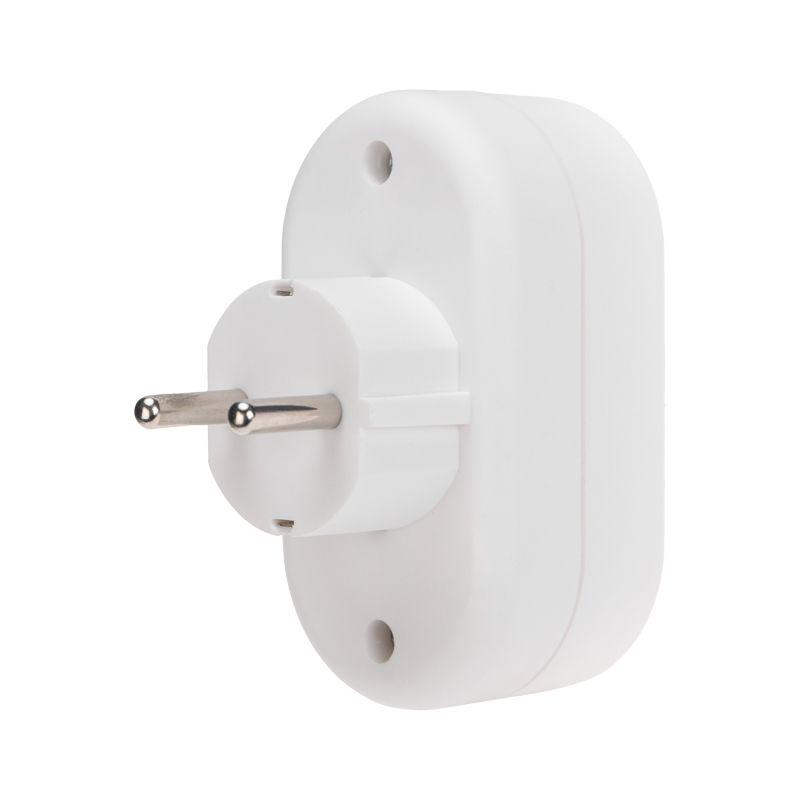  Разветвитель 2-м с заземл. 16А IP20 бел. Rexant 11-1075 фото в каталоге от BTSprom.by