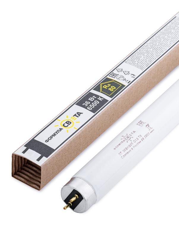 лампа люминесцентная лт 36вт/865 36вт t8 26х1200мм g13 6500к формула света fgll30000007268 от BTSprom.by