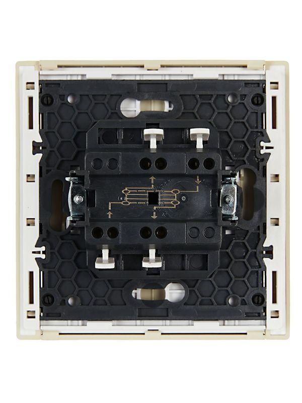  Выключатель перекрестный 1-кл. СП FORTE&PIANO 10А FP412 ваниль IEK FP-V13-0-10-1-K10 фото в каталоге от BTSprom.by