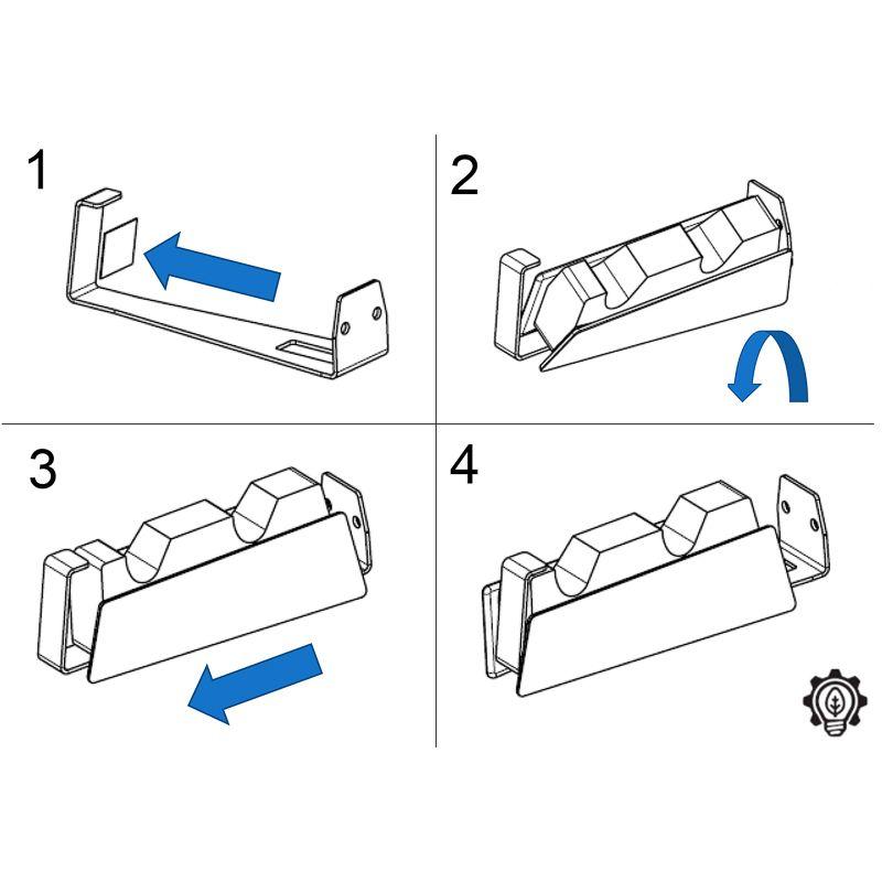  Кронштейн для зарядной станции DualSense PS5 настенный черн. Rexant 38-0626 фото в каталоге от BTSprom.by