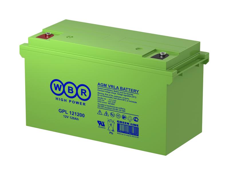 аккумулятор 12в 120ач wbr gpl121200 wbr от BTSprom.by