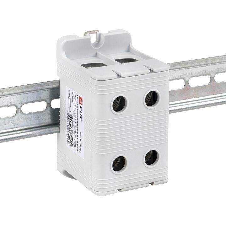  Клемма силовая вводная двойн. КСВ 35-150кв.мм сер. PROxima EKF kvs2-35-150-grey фото в каталоге от BTSprom.by