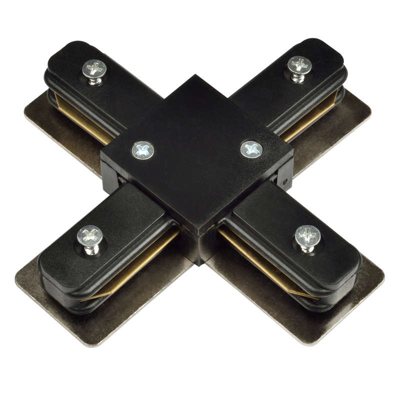 соединитель для 2-х шинопроводов ubx-q121 k41 black 1 polybag х-образный 1ф. черн. volpe ul-00001282 от BTSprom.by