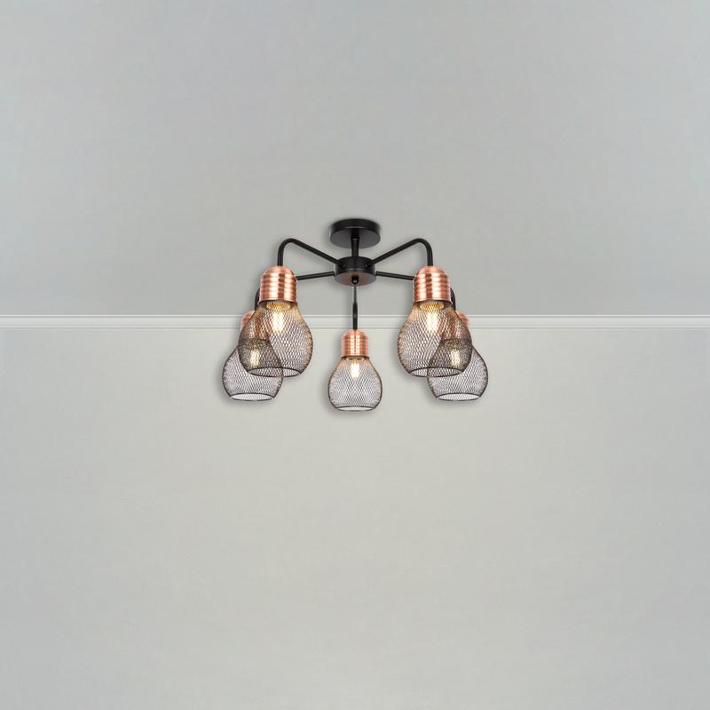  Светильник Agata 60Вт E27х5 IP20 потолочн. Freya FR4011CL-05BBS фото в каталоге от BTSprom.by