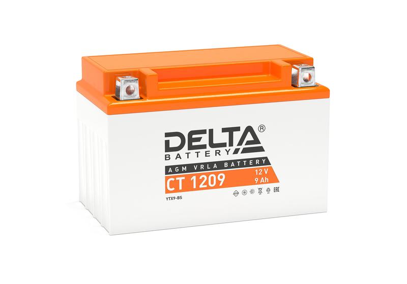 аккумулятор стартерный 12в 9а.ч delta ct 1209 от BTSprom.by