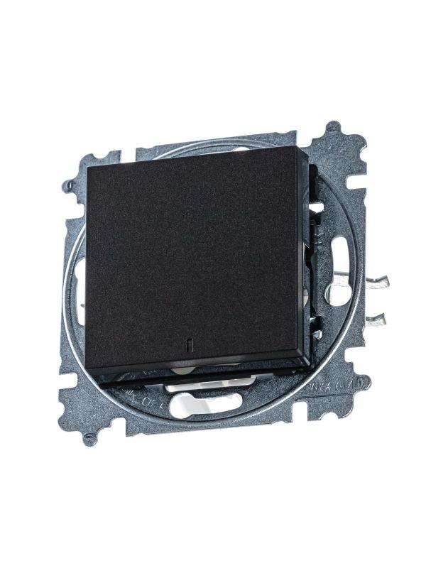 выключатель 1-кл. сп levit ip20 с подсветкой антрацит/дым. черн. abb 2chh590146a6063 от BTSprom.by