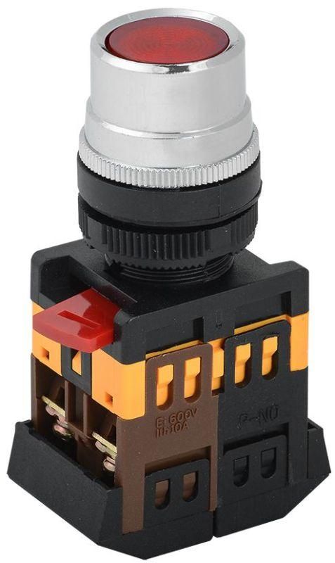 кнопка ablf-22 d22мм 1з+1р 240в неон красн. iek bbt10-ablf-k04 от BTSprom.by