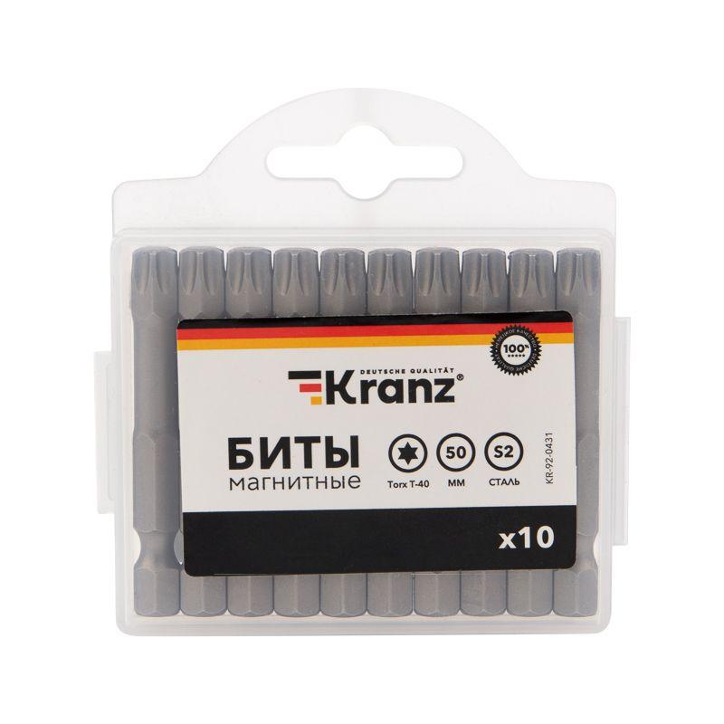  Бита Torx T-40х50мм для шуруповерта (уп.10шт) Kranz KR-92-0431 фото в каталоге от BTSprom.by