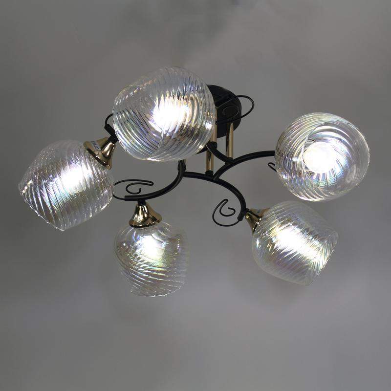 светильник 11295-9/5 (плафон 8310) нпб 01-5х60-155 е27 иу черн. зол. элетех 1005404882 от BTSprom.by