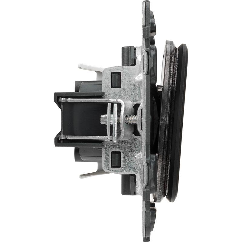  Выключатель 1-кл. СП Valena Allure 10А IP20 250В 10AX с лицев. панелью безвинтов. зажимы механизм антрацит Leg 752911 фото в каталоге от BTSprom.by