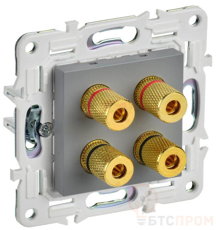 Аудиорозетка 4-м SKANDY SK-A01Gr сер. IEK SK-S40-K03 фото в каталоге от BTSprom.by  Аудиорозетка 4-м SKANDY SK-A01Gr сер. IEK SK-S40-K03 фото в каталоге от BTSprom.by