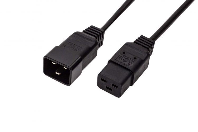 кабель питания c19 - c20 3х1.5 220в 16а 3500вт 1.8м черн. filum fl-pc16-c19-c20-1.8m от BTSprom.by