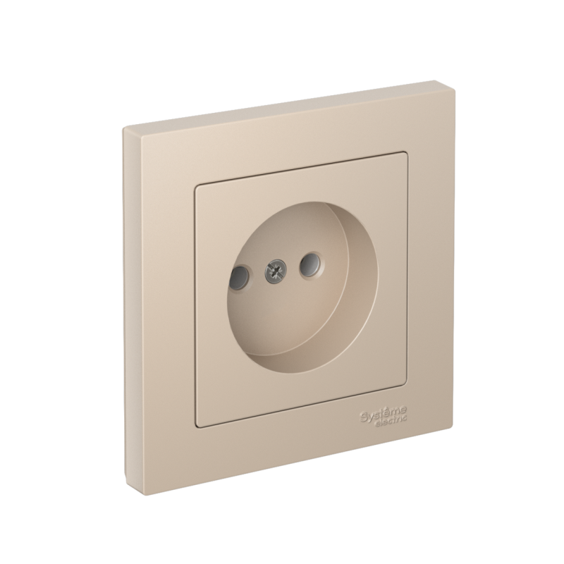 розетка atlasdesign 16а без заземл. быстрозажим. клем. в сборе песочн. se atn001240s от BTSprom.by